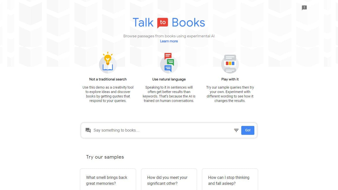 Talk to Books