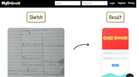 MySelpost: Turn Your Han Drawn Sketches into Real Apps