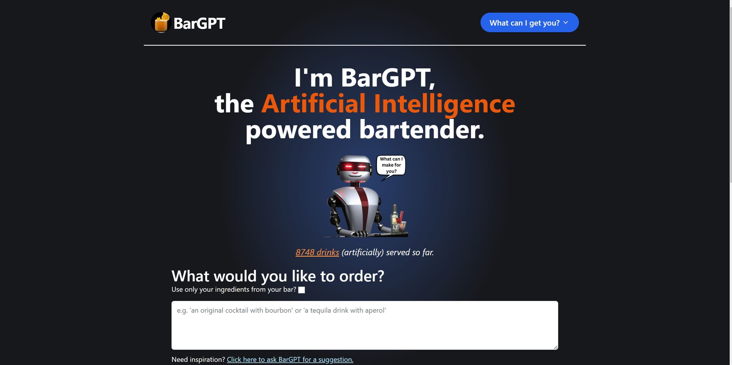 BarGPT