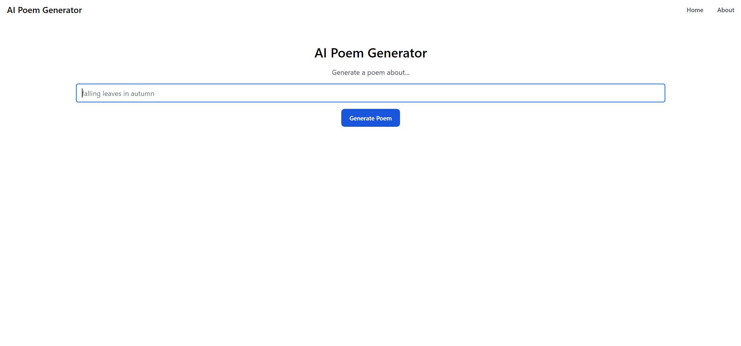 AI Poem Generator