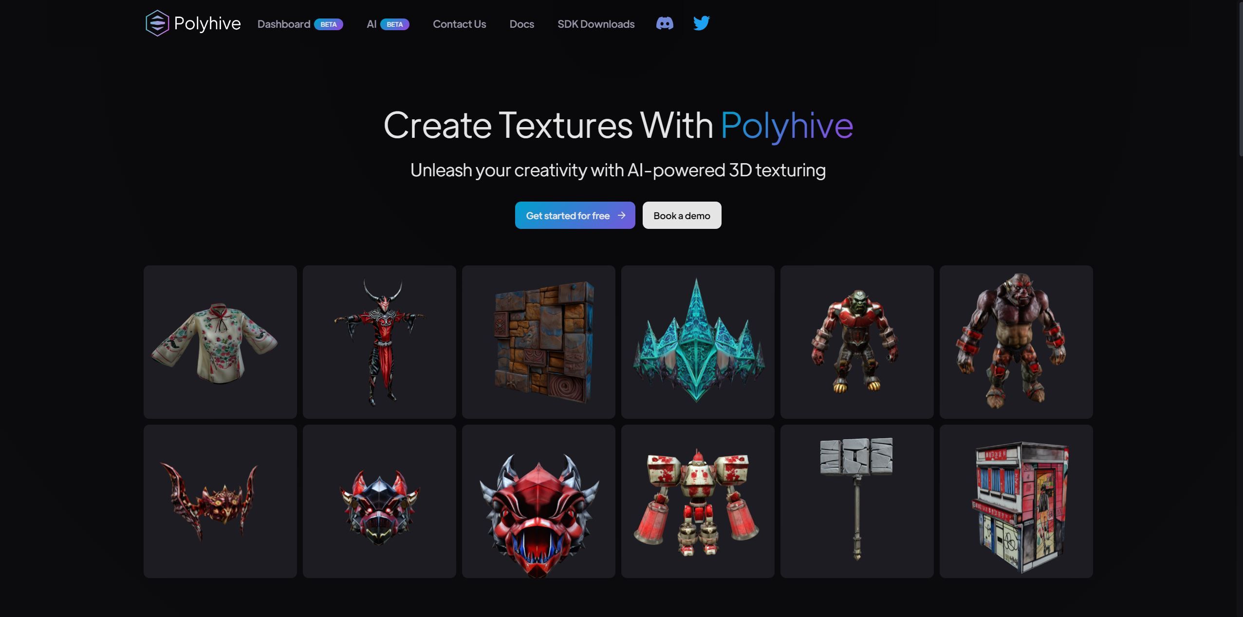 Polyhive - Top 10 3D AI Tools for Designer