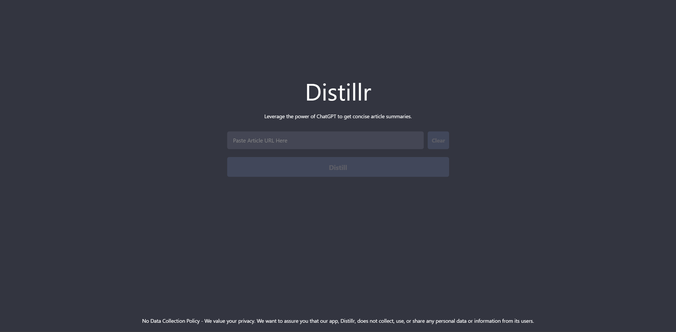 Distillr