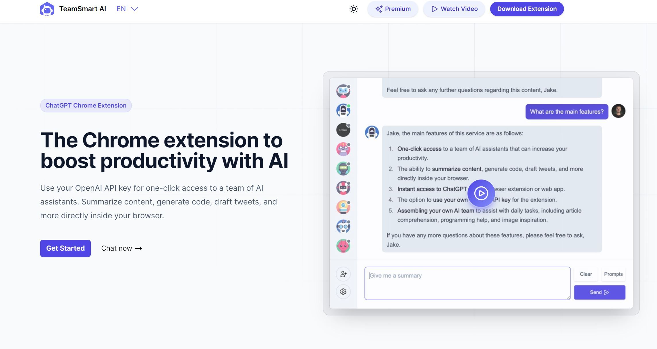 ChatGPT for Chrome &  Summary with AI